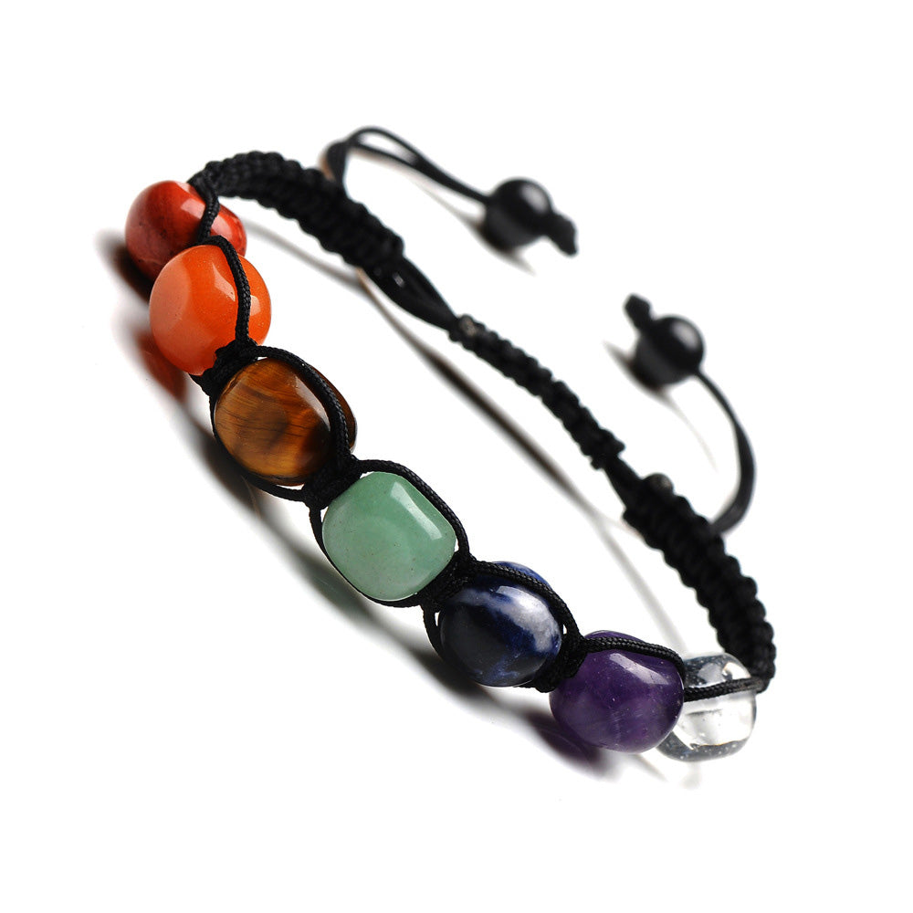 Chakra Beaded Stone Bracelet