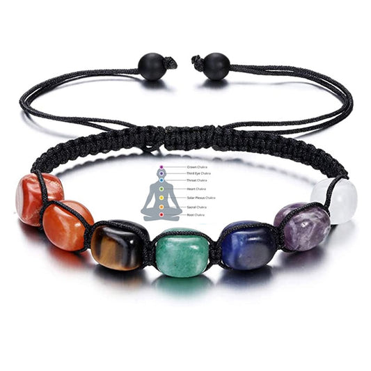 Chakra Beaded Stone Bracelet